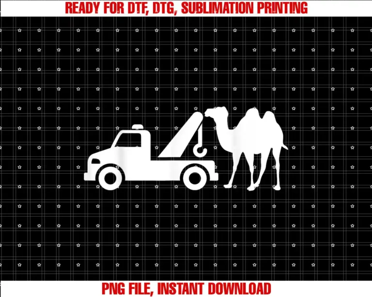 Camel Towing Funny Meme Camel Towing Adult Humor Funny Graphic Tee for Men Tow Truck T-shirt