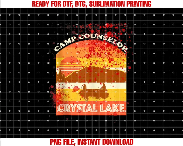 Camp Crystal Lake 1980 Vintage Gifts of HorrorRetro Camp Counselor Crystal Lake with Blood Stains T-shirt