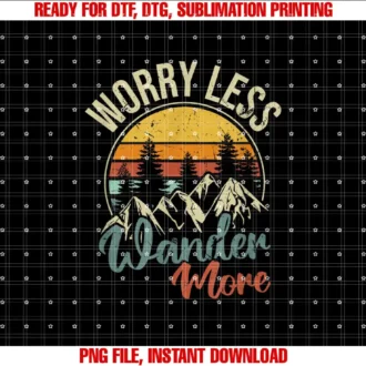 Camp Outdoor Adventure Lifestyle Shirts and GiftsWorry Less Wander More Nomadic Camper Van Dweller Quote T-shirt