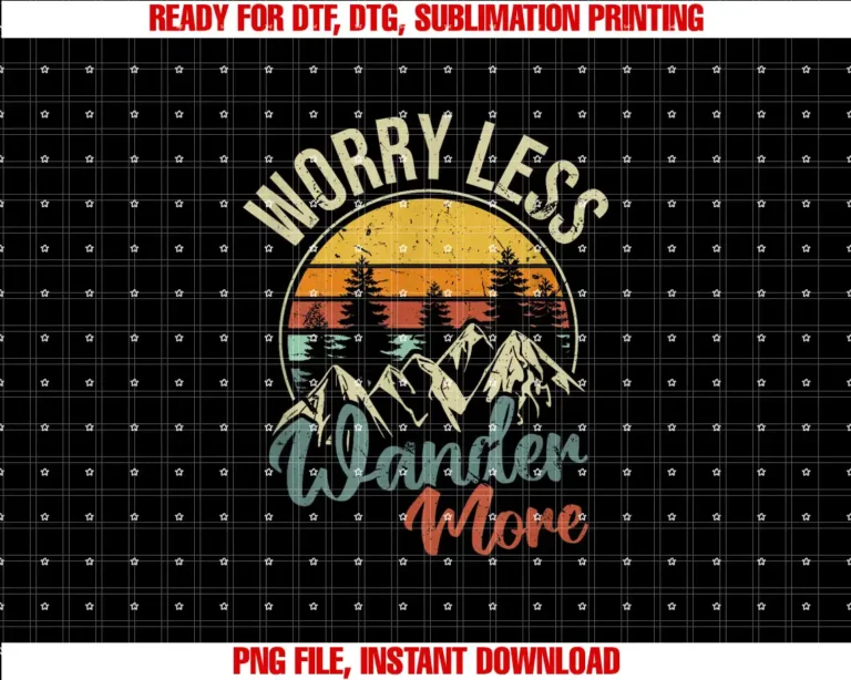 Camp Outdoor Adventure Lifestyle Shirts and GiftsWorry Less Wander More Nomadic Camper Van Dweller Quote T-shirt