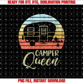 Camper Queen Funny Camping Gift Glamping ShirtsWomens Camper Queen Classy Sassy Smart Assy Matching Couple Camping T-shirt