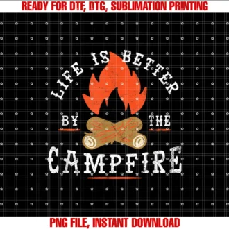 Campfire for CampersLife is Better by the Campfire Camping T-shirt