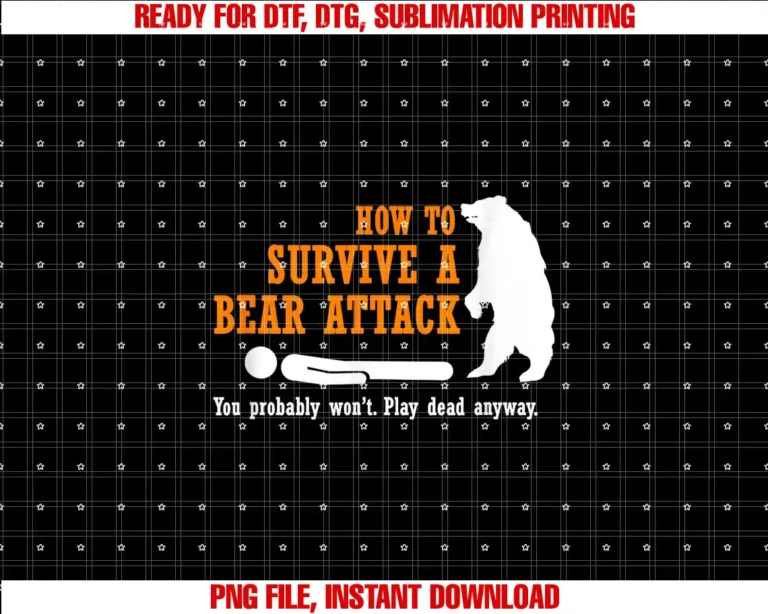Camping Bear Attack Survival Funny Camping How to Survive a Bear Attack T-shirt