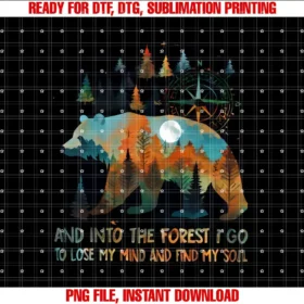 Camping Bear Forest Hiking Camping LoverAnd Into The Forest I Go To Lose My Mind Camping Bear Fall T-shirt