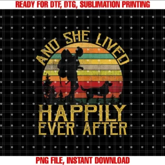 Camping Hiking Dog Mom ShirtAnd She Lived Happily Ever After Camping Hiking Dog Lady Tee T-shirt