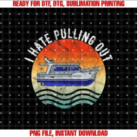 Camping Vacation Boat Tee CoHawaii travel 2021 I Hate Pulling Out Retro Boat Camping T-shirt