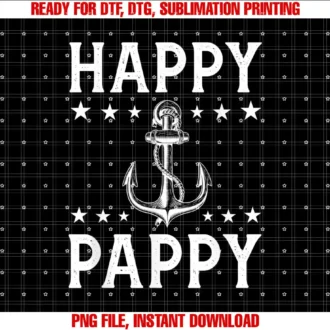 Captain Grandpa Dad Lake BoatingHappy Pappy Anchor Star Captain Grandpa Sailor Pontoon Boat T-shirt