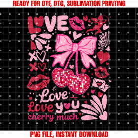 Valentines Day Heart Coquette Bow T-shirt