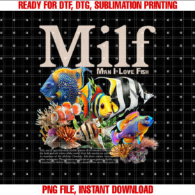 MILF Man I Love Fish Funny Fishing Fisherman Humor Nature T-shirt