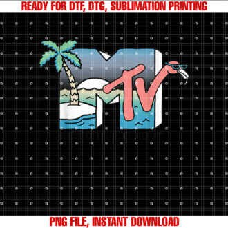 MTV Beach Island Flamingo Vintage Graphic T-shirt