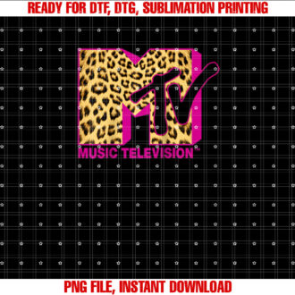 MTV Leopard Print Raglan Baseball Tee T-shirt