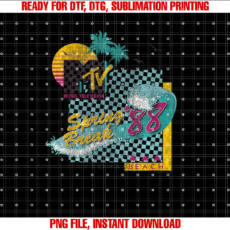 MTV Spring Break 88 Vintage Surf Graphic T-shirt