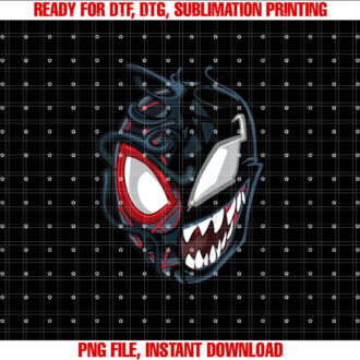 Marvel SpiderMan Classic Venom Miles Morales Split Mask T-shirt