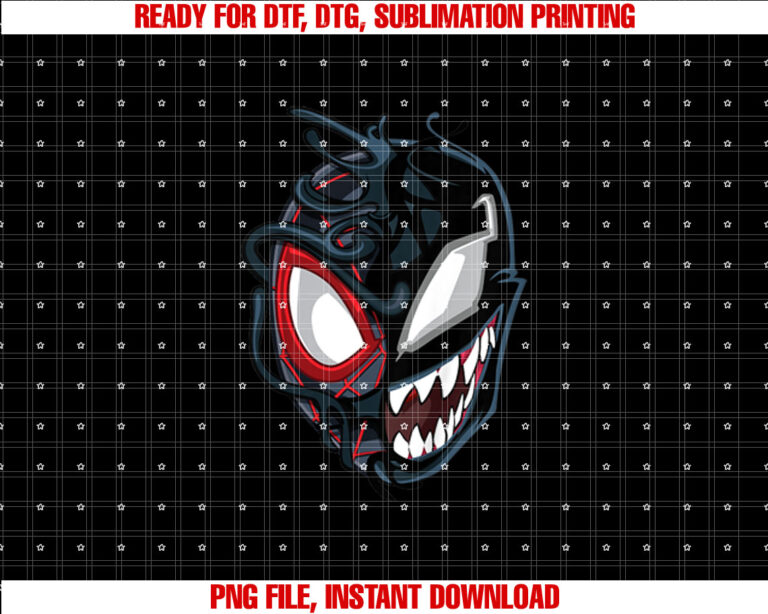Marvel SpiderMan Classic Venom Miles Morales Split Mask T-shirt