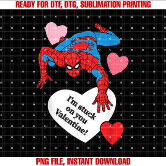 Marvel SpiderMan Valentines Day Im Stuck On You T-shirt