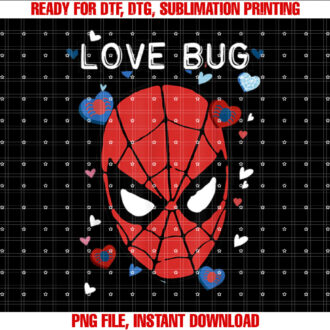 Marvel Valentines Day SpiderMan Love Bug Portrait T-shirt