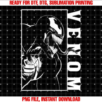 Marvel Venom Side View Tongue Out Graphic T-shirt