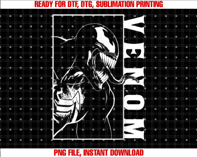 Marvel Venom Side View Tongue Out Graphic T-shirt