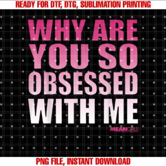 Mean Girls Obsessed With Me Pink Gradient Graphic T-shirt