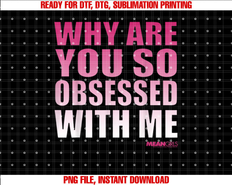 Mean Girls Obsessed With Me Pink Gradient Graphic T-shirt