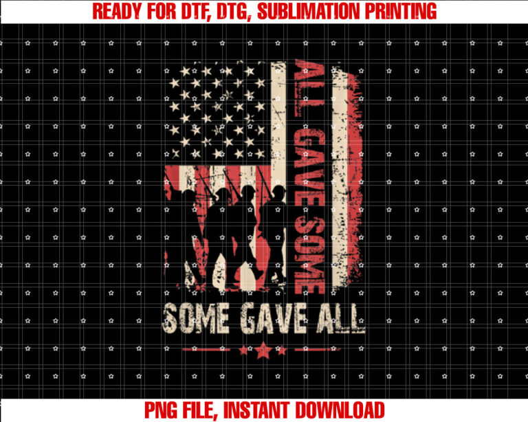Memorial Day All Gave Some Some Gave All Veteran Usa Flag T-shirt