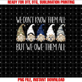 Memorial Day Gnome We Dont Know Them All But We Owe Them All T-shirt