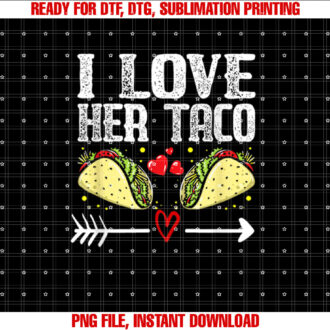 Mexican Couple Cinco De Mayo I Love Her Taco T-shirt