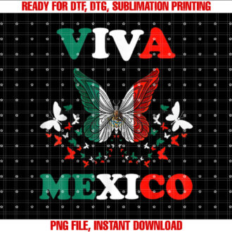 Mexican Independence Day Butterfly Mexico Women Girls Kids T-shirt