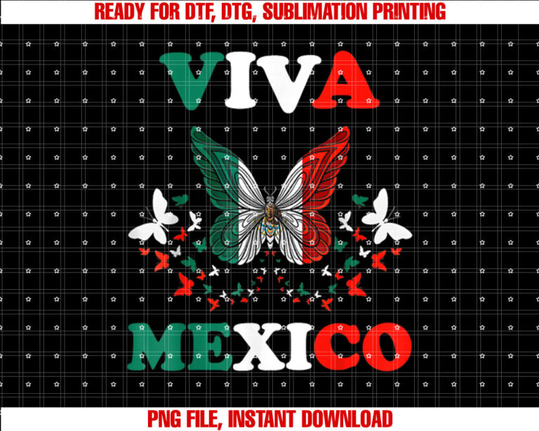 Mexican Independence Day Butterfly Mexico Women Girls Kids T-shirt