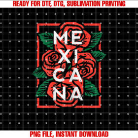 Mexican Independence Day Mexicana Roses Women Girls Kids T-shirt