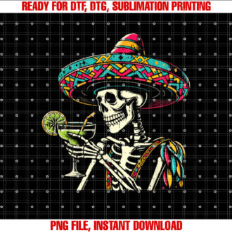 Mexican Skeleton Sombrero Cinco De Mayo Mexican Fiesta Party T-shirt