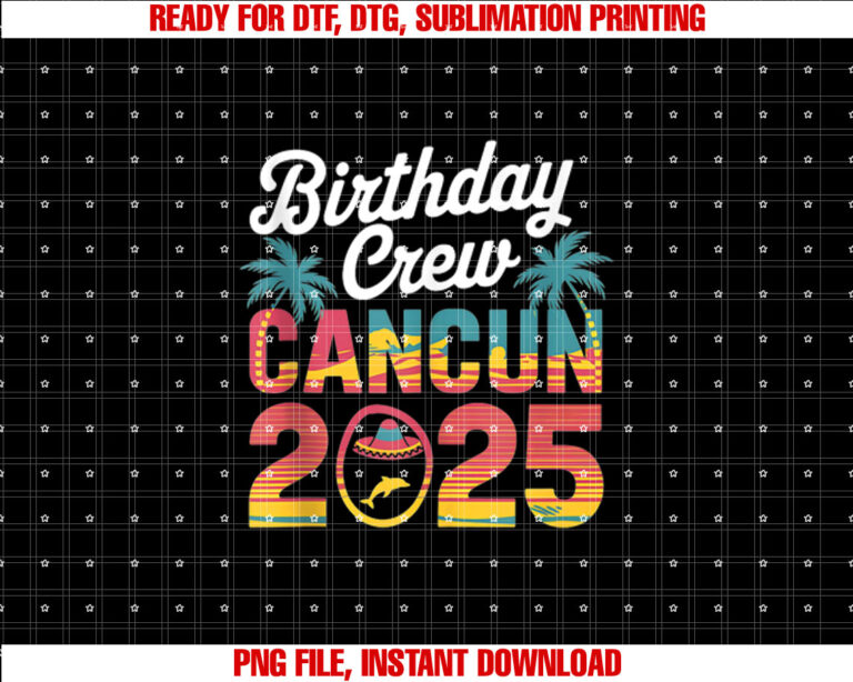 Mexico Cancun Birthday Boy Trip Vacation 2025 Group T-shirt