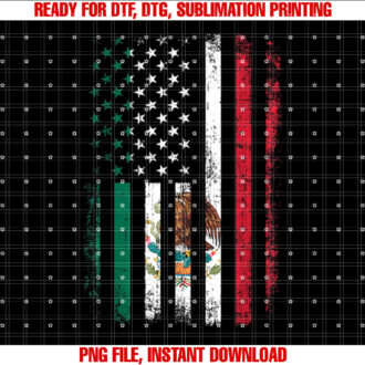 Mexico USA flag for mexican roots and independence day T-shirt