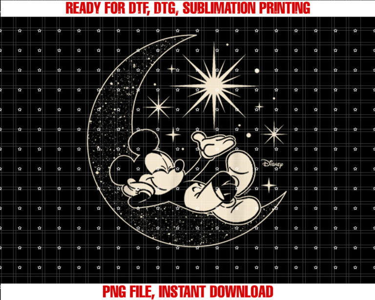 Mickey Mouse Celestial Moon T-shirt