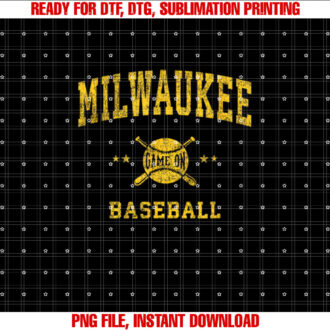 Milwaukee Vintage Baseball Throwback Retro Design T-shirt