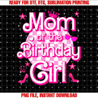 Mom And Dad Of The Birthday Girl Doll Family Party Decor T-shirt