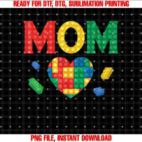 Mom Lover Master Builder Building Bricks Blocks Mothers Day T-shirt