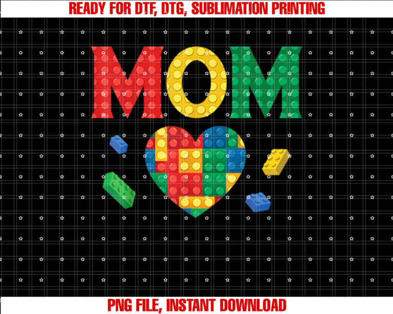 Mom Lover Master Builder Building Bricks Blocks Mothers Day T-shirt