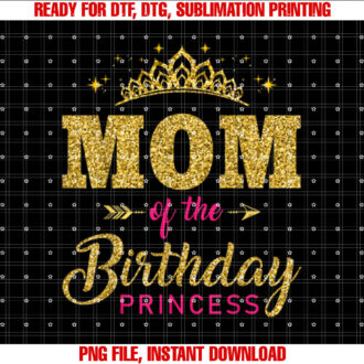 Mom Of The Birthday Princess Girls Party T-shirt