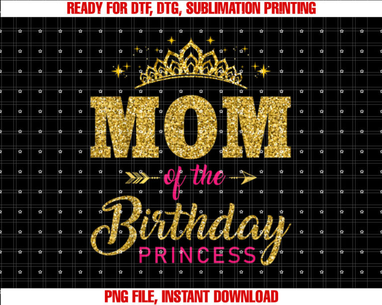 Mom Of The Birthday Princess Girls Party T-shirt