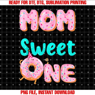 Mom of The Sweet One First Birthday Family Donut T-shirt