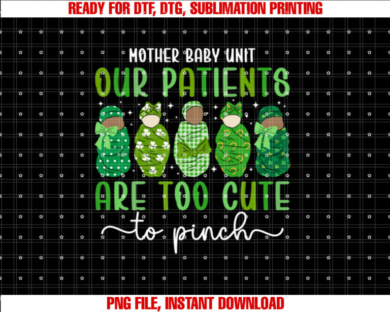 Mother Baby Unit St Patricks Day Mother Baby Nurse Irish T-shirt