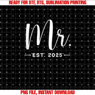 Mr Est 2025 Just Married Promoted To Mr Mrs Wedding T-shirt