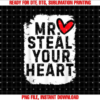 Mr Steal Your Heart For Boys Toddlers Valentines Day kids T-shirt