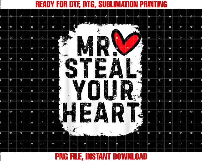 Mr Steal Your Heart For Boys Toddlers Valentines Day kids T-shirt