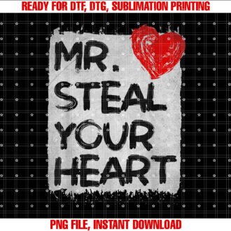 Mr Steal Your Heart Valentines Day Funny VDay Boys Kids T-shirt