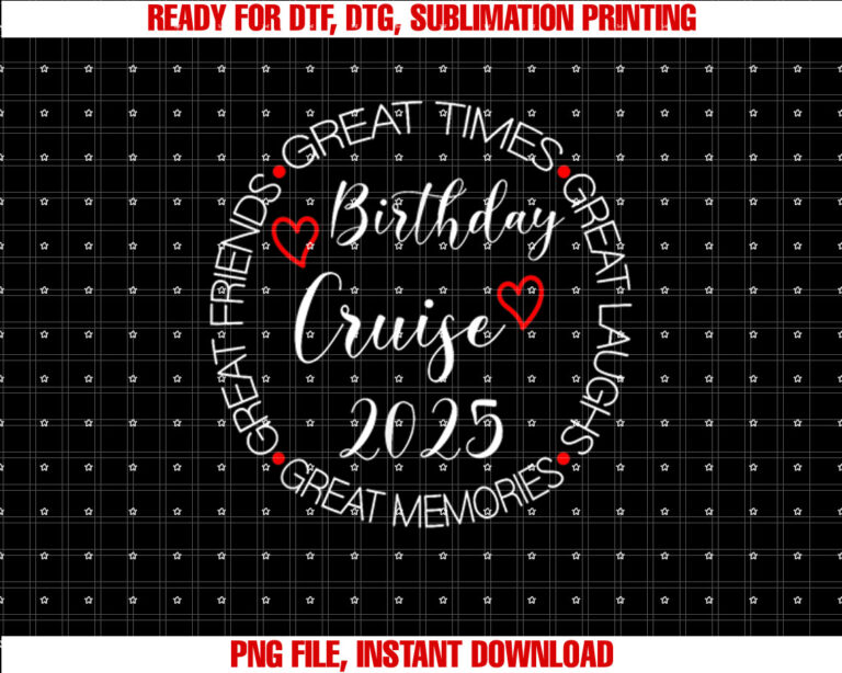 My Birthday Cruise Trip 2025 Vacation Family Group T-shirt
