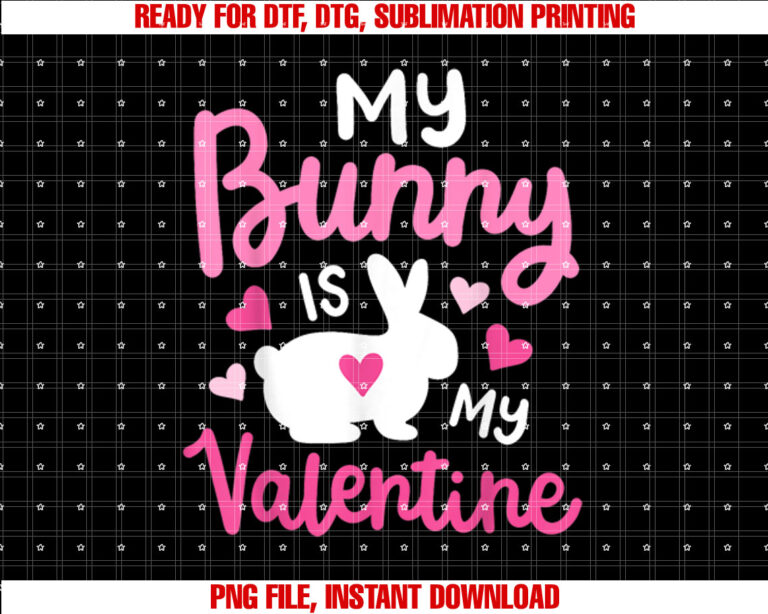 My Bunny Is My Valentine Funny Cute Rabbit Lovers VDay Women T-shirt