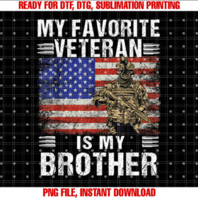 My Favorite Veteran is My Brother Veterans Day American Flag T-shirt