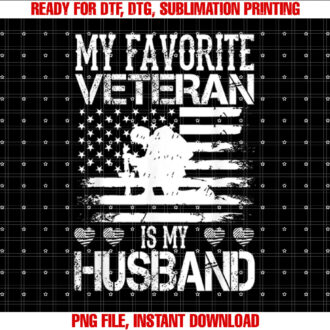 My Favorite Veteran Is My Husband Military Veterans Day T-shirt